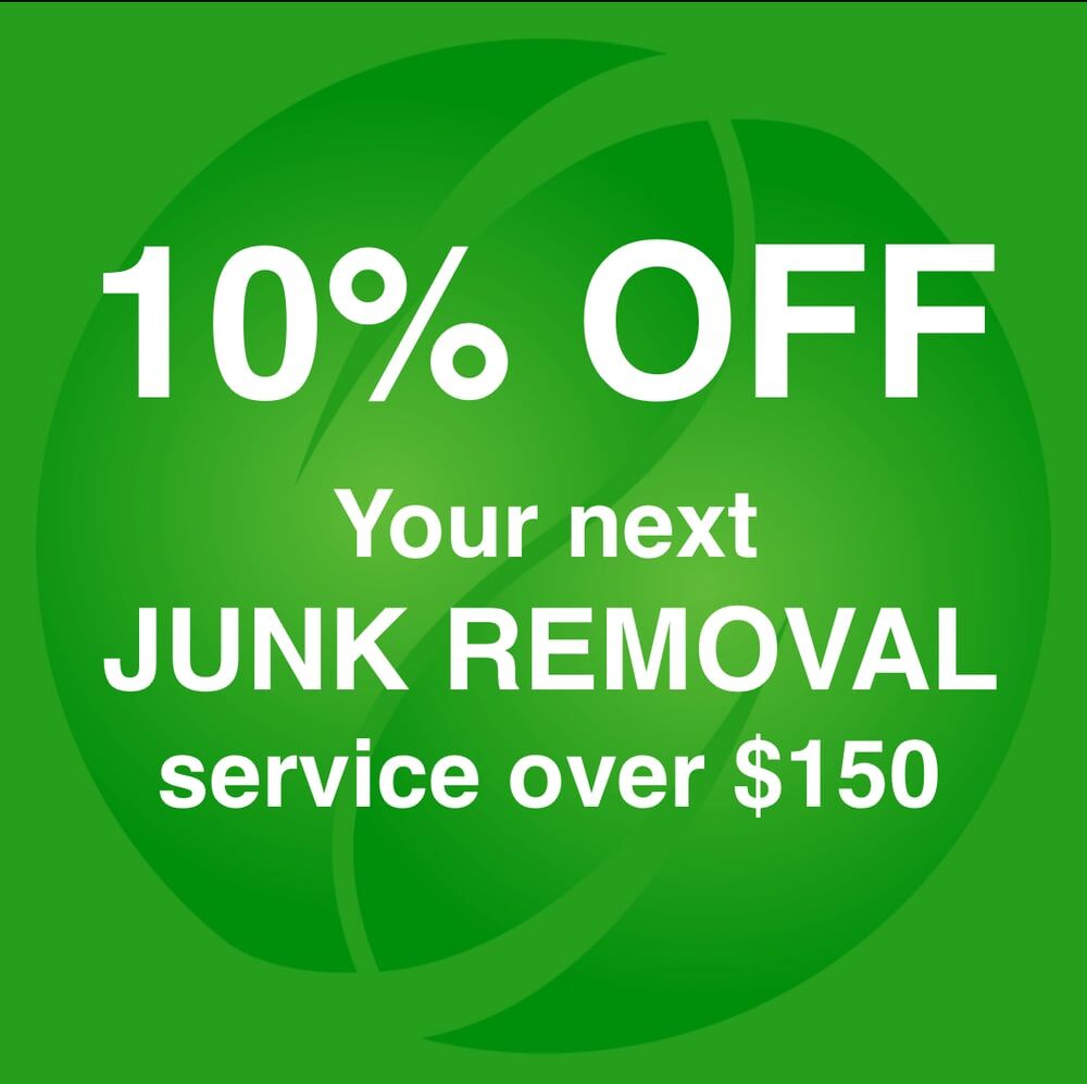 10% OFF your first Junk Removal service over $150